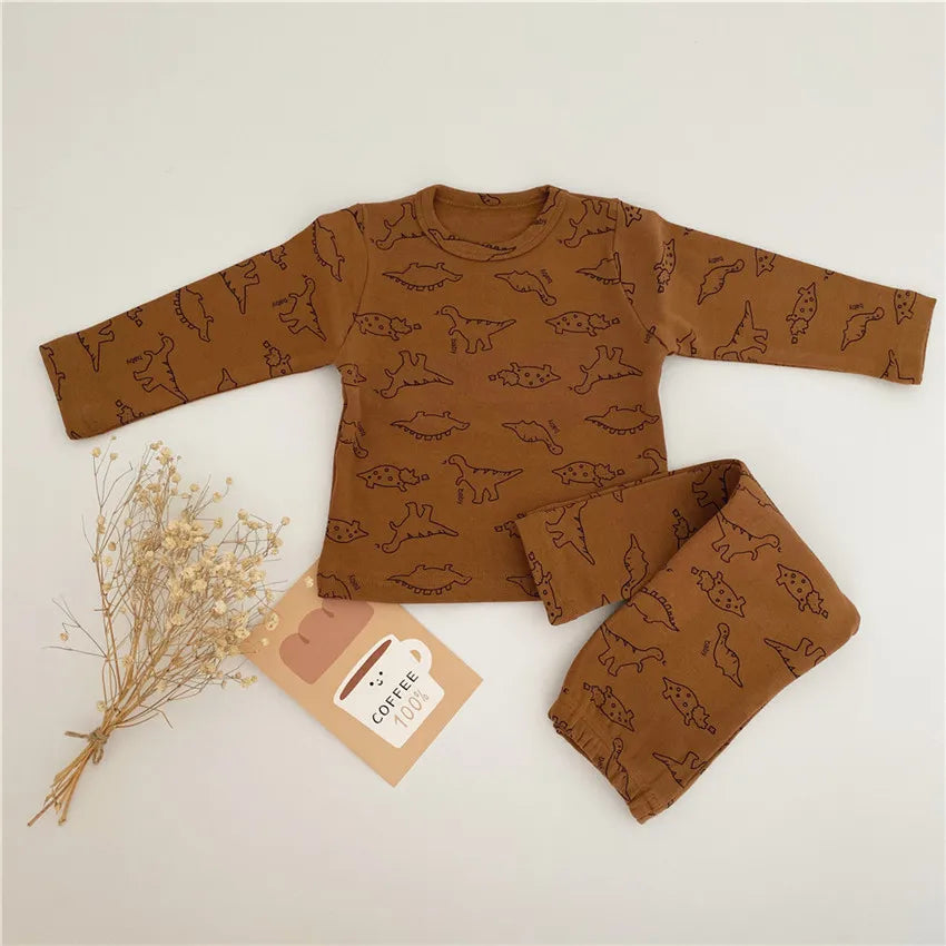 Cartoon Dinosaur Baby Outfit Set