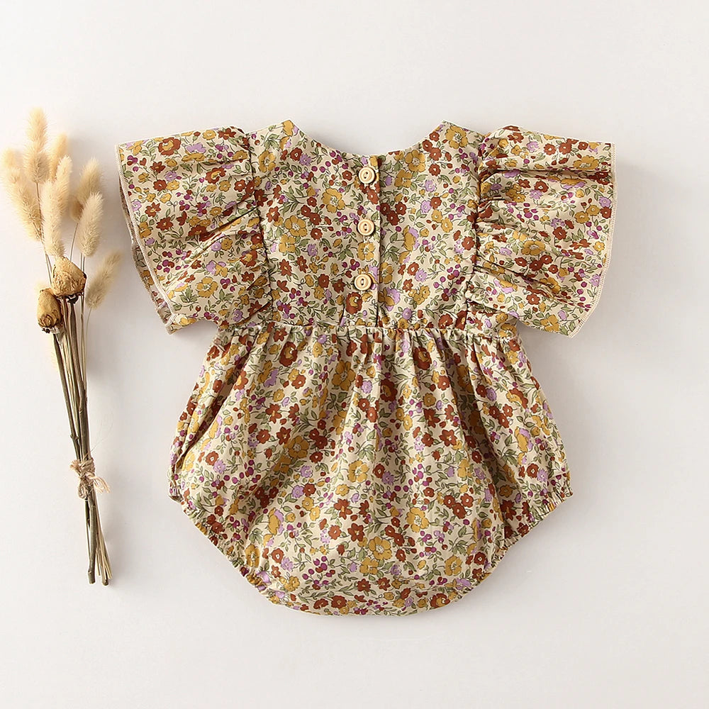 Plaid Baby Girl Romper