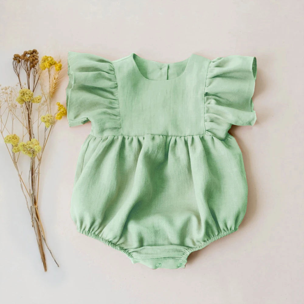 Plaid Baby Girl Romper