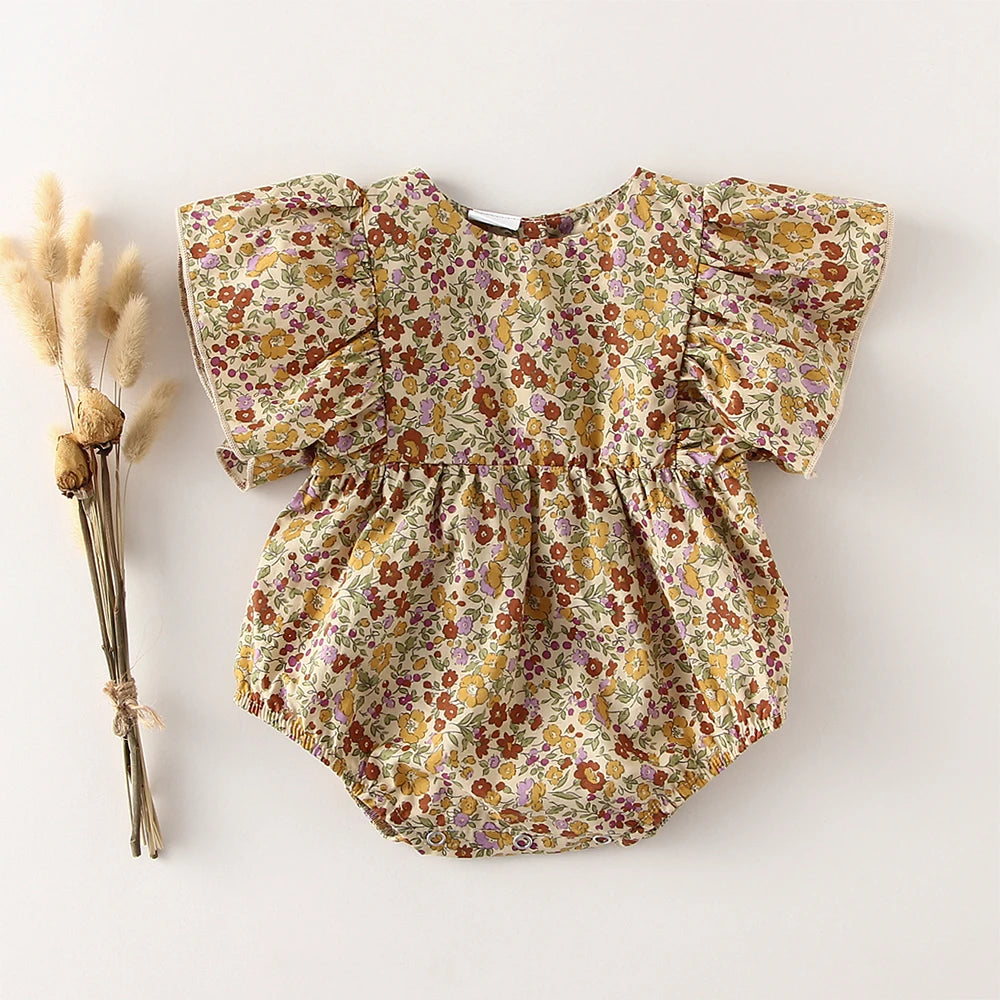 Plaid Baby Girl Romper