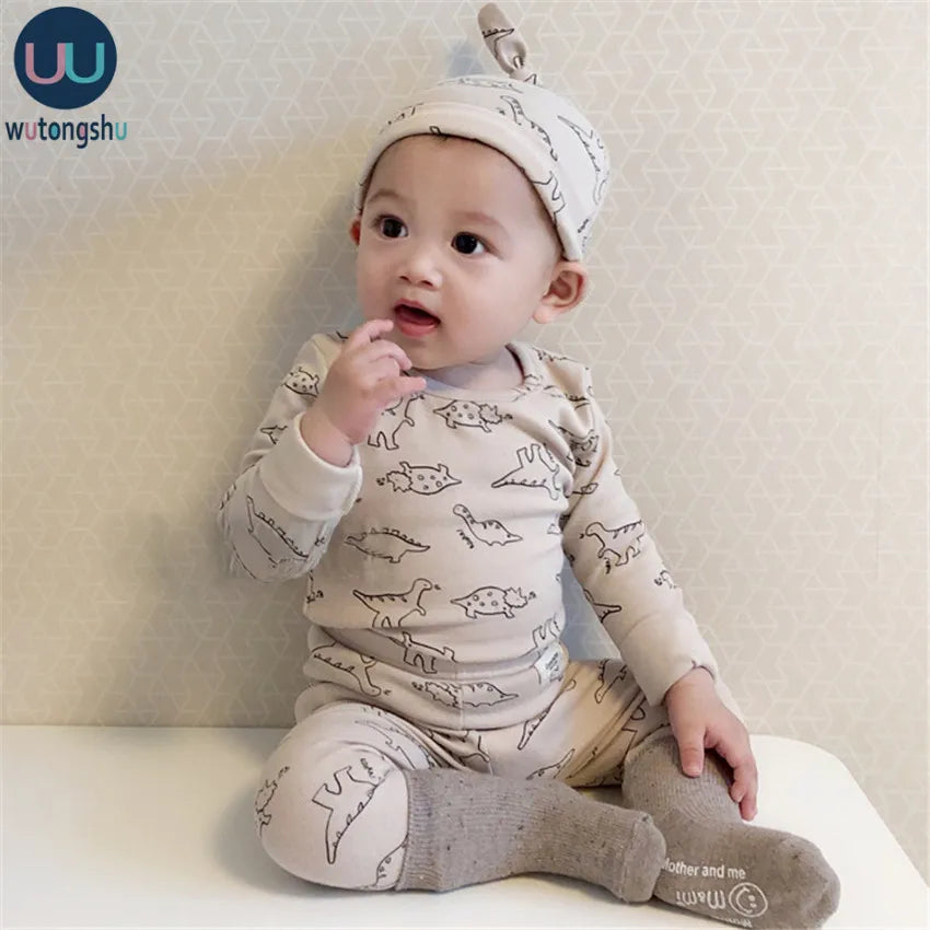 Cartoon Dinosaur Baby Outfit Set