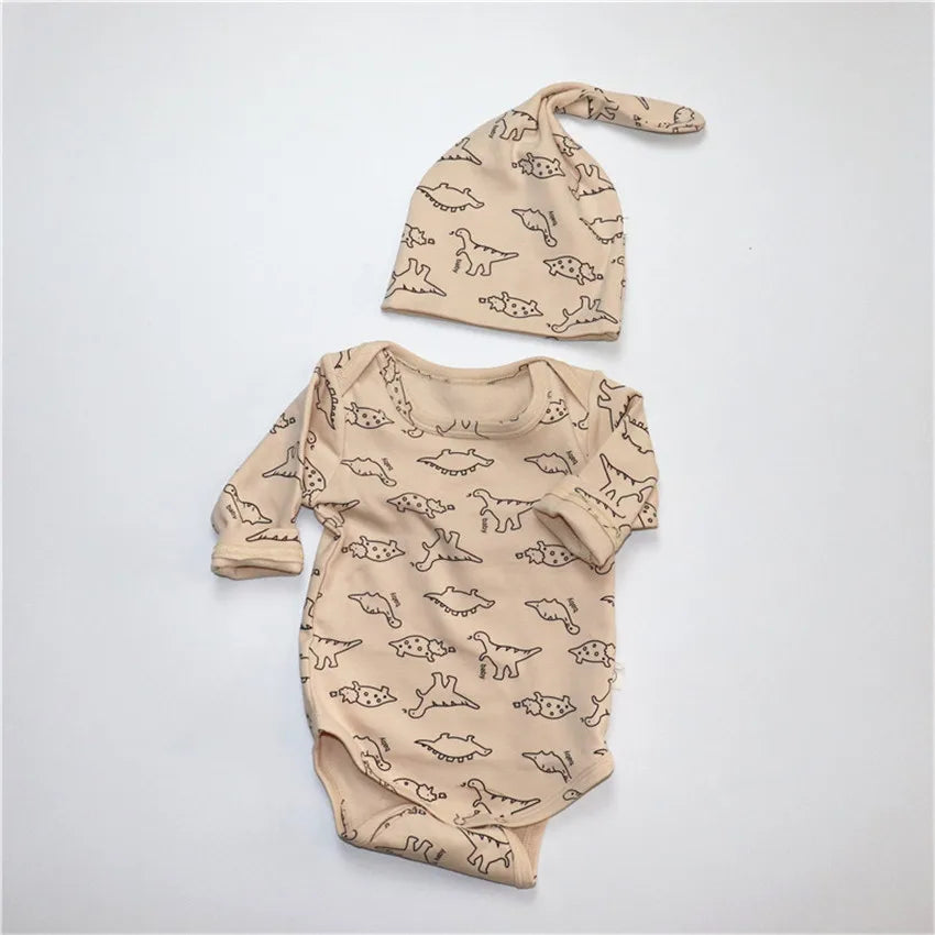 Cartoon Dinosaur Baby Outfit Set