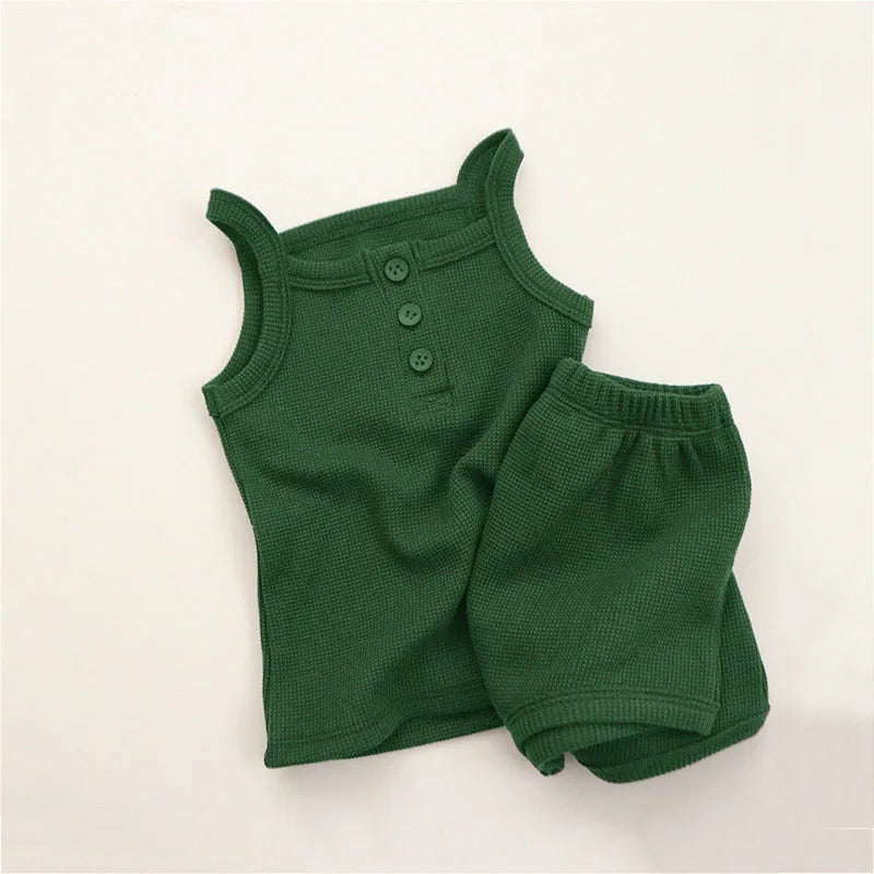 Summer Cotton Baby Outfit Set