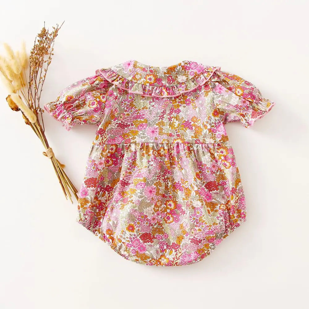 Adorable Baby Girl Floral Romper