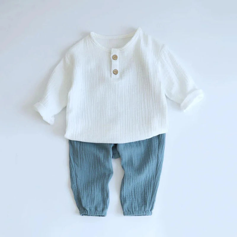 Cotton Baby Boy Summer Set