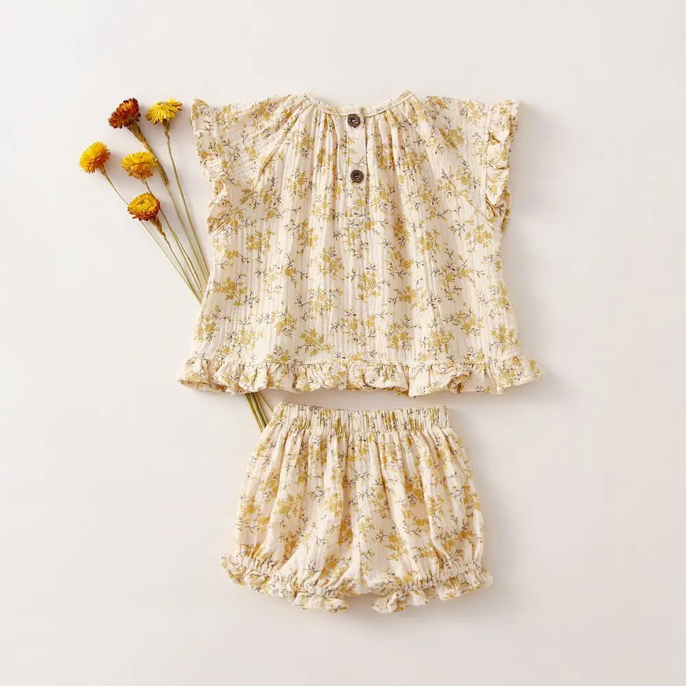 Organic Cotton Baby Girl Set