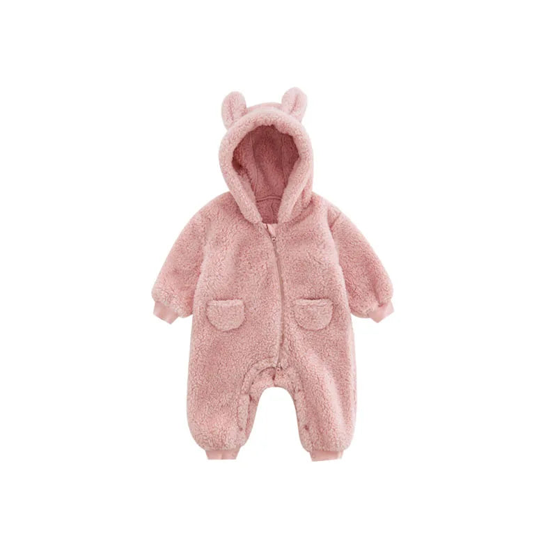 Fleece Animal Baby Romper