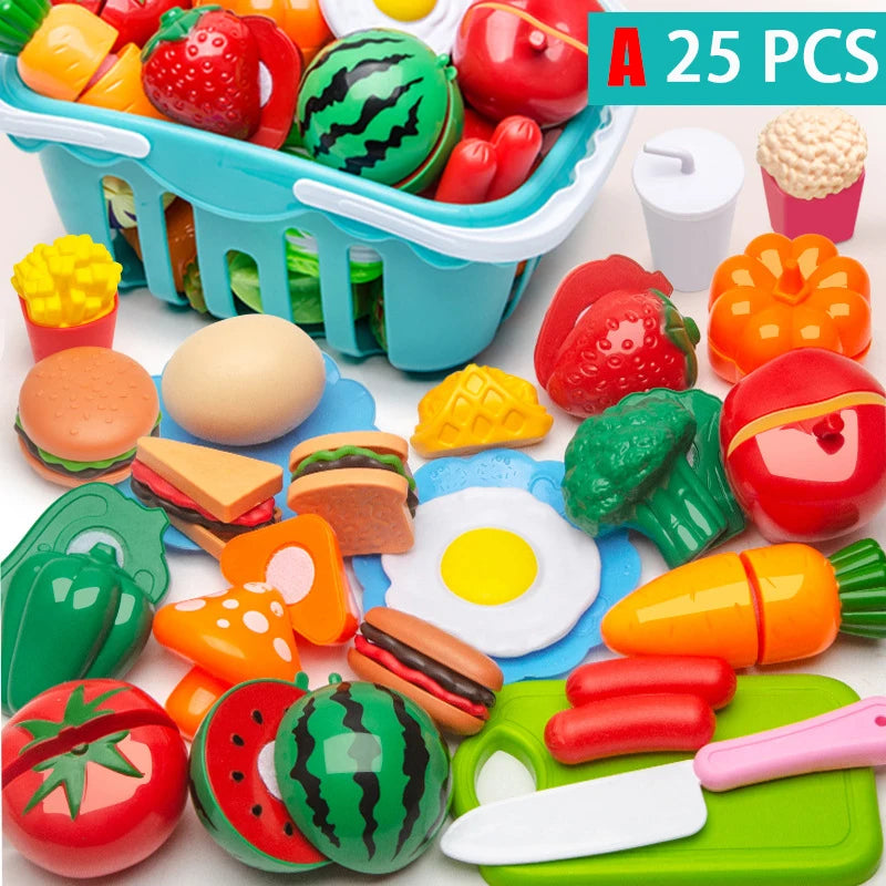 Plastic Kitchen Food Play Set for Kids