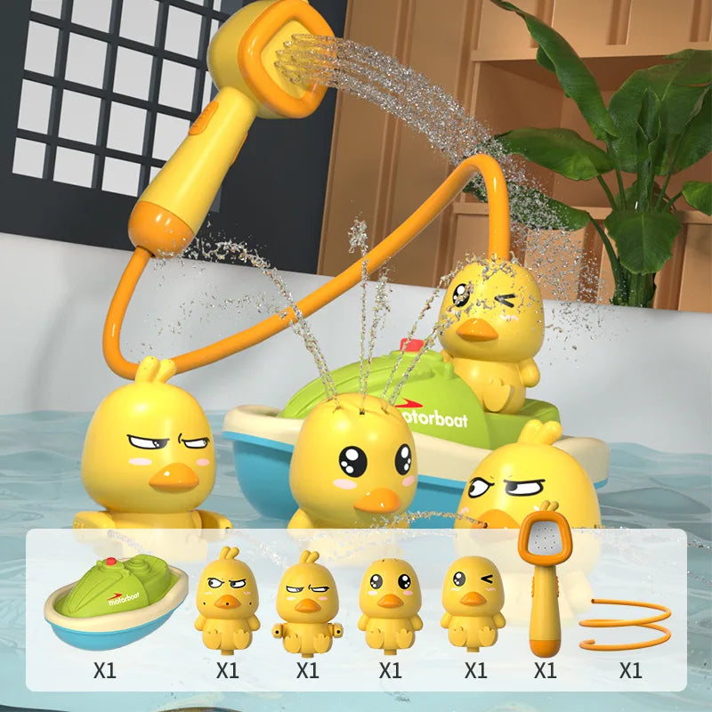 Cute Duck Electric Water Spray Bath Toy