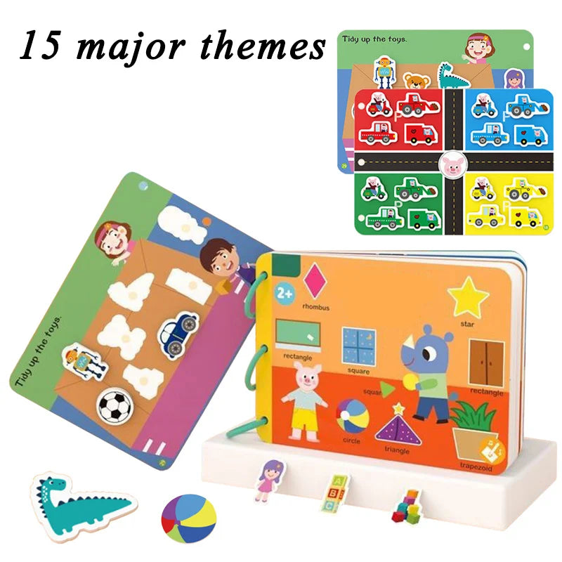 Montessori Animal & Number Puzzle Book