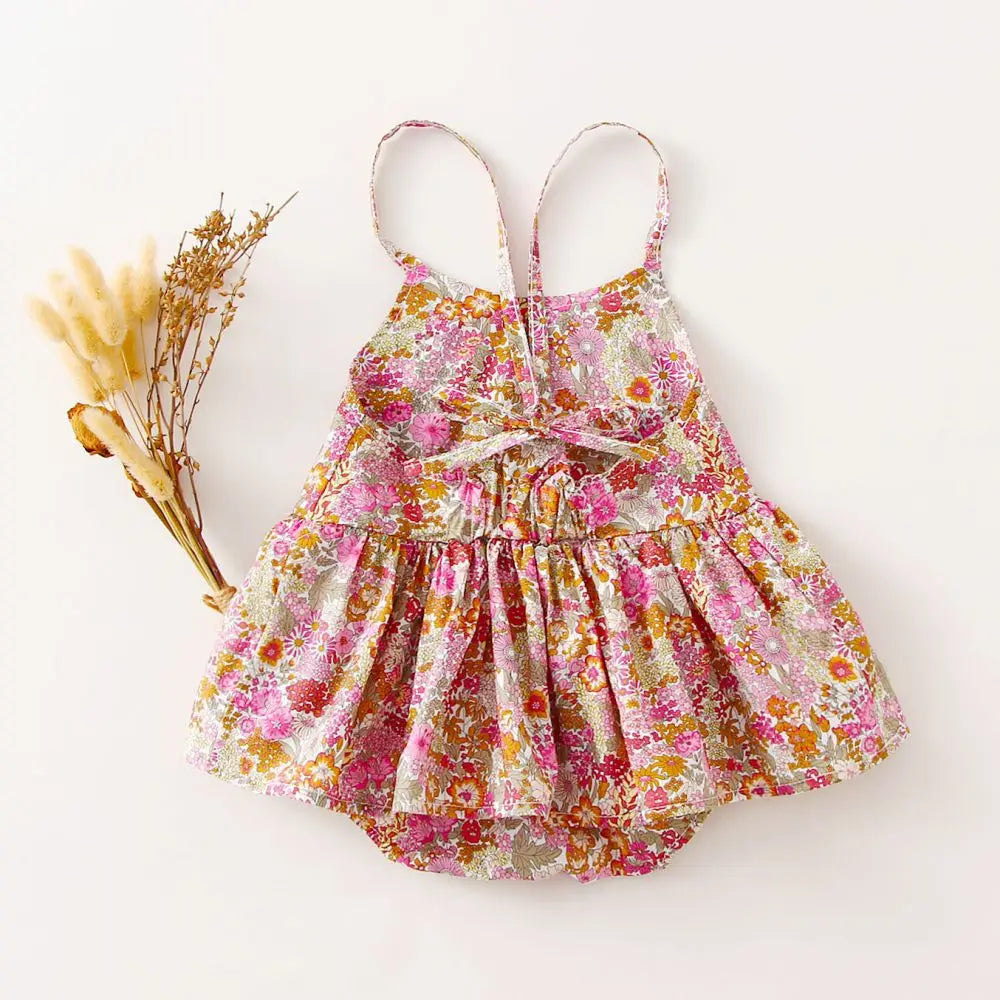Adorable Baby Girl Floral Romper