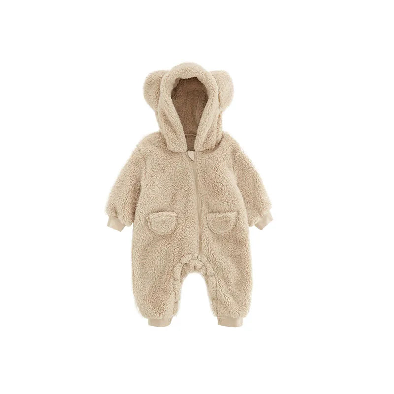 Fleece Animal Baby Romper