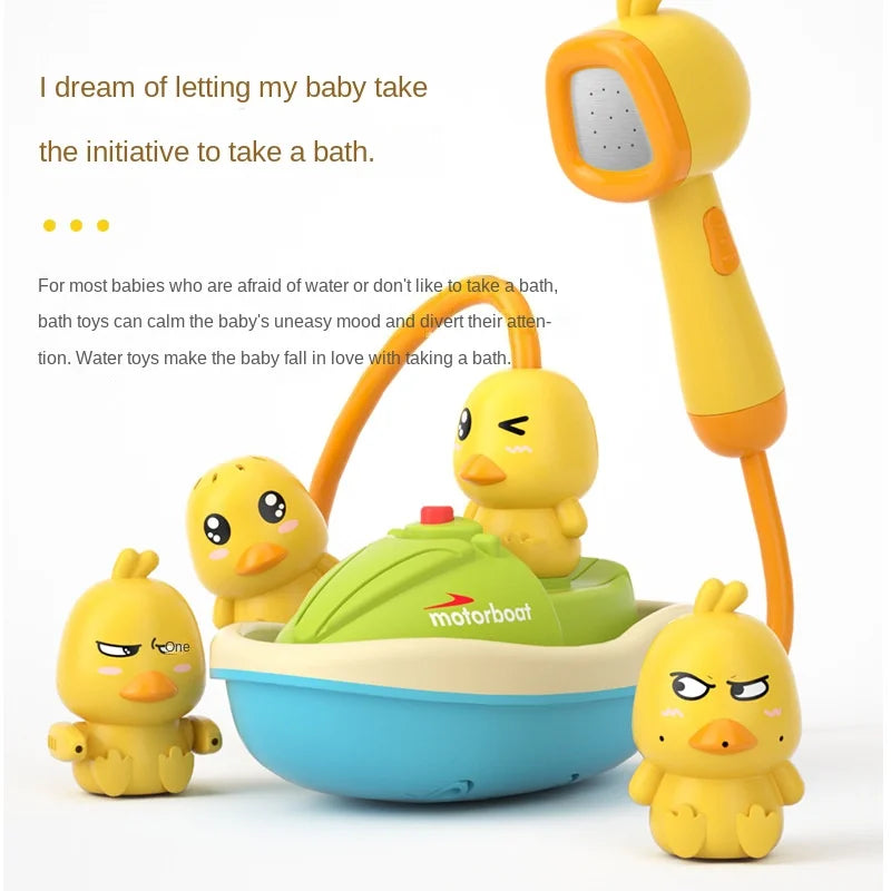 Cute Duck Electric Water Spray Bath Toy