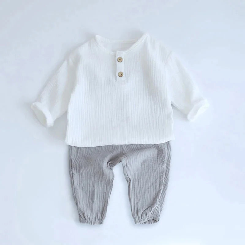 Cotton Baby Boy Summer Set