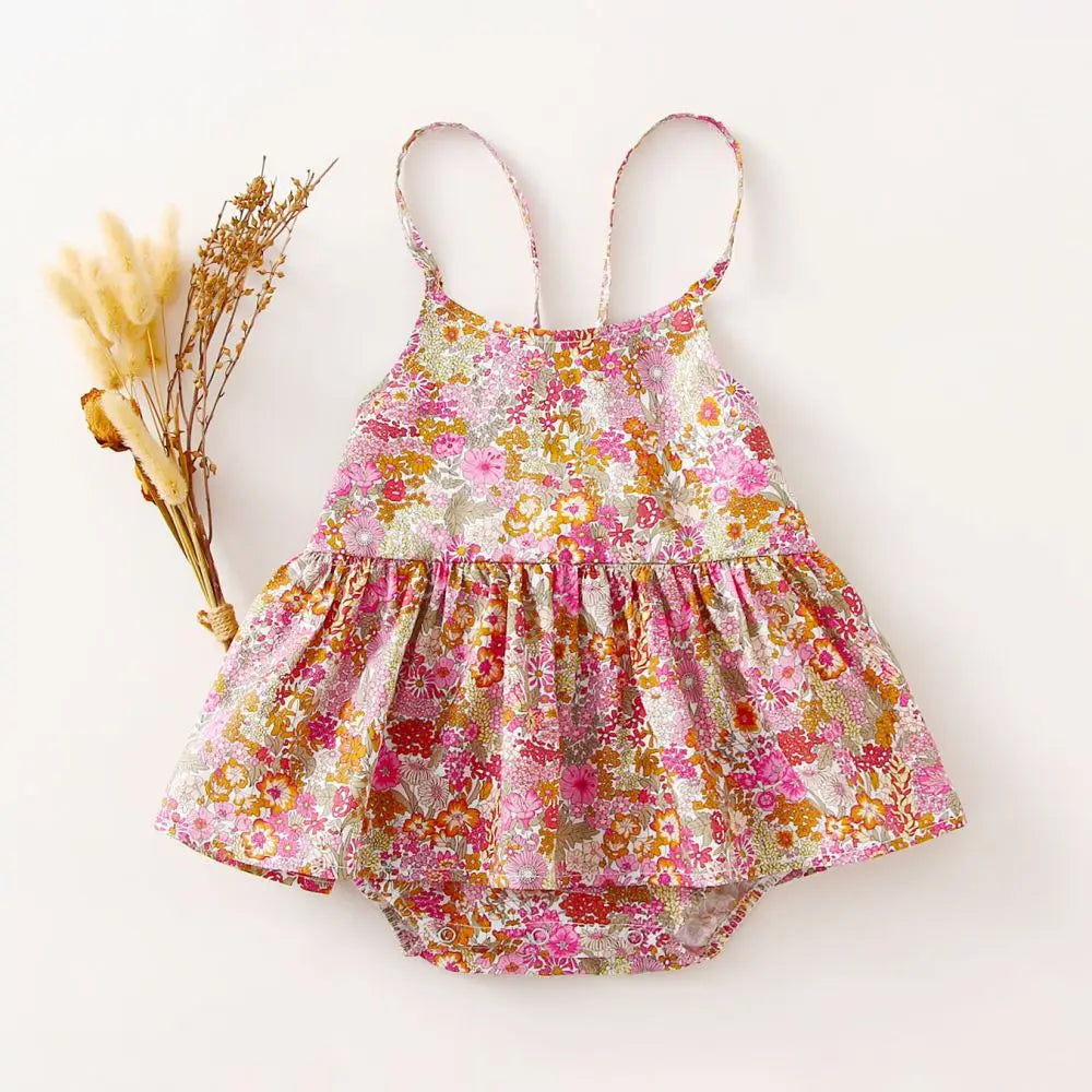 Adorable Baby Girl Floral Romper