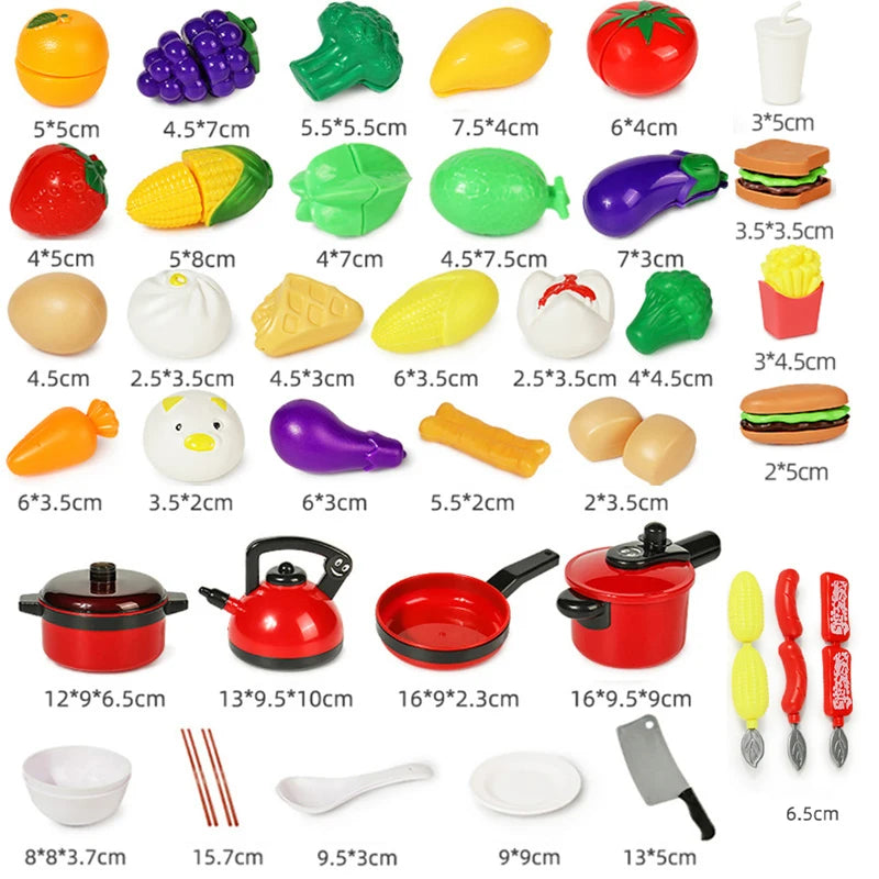 Kids Kitchen Cooking Play Set
