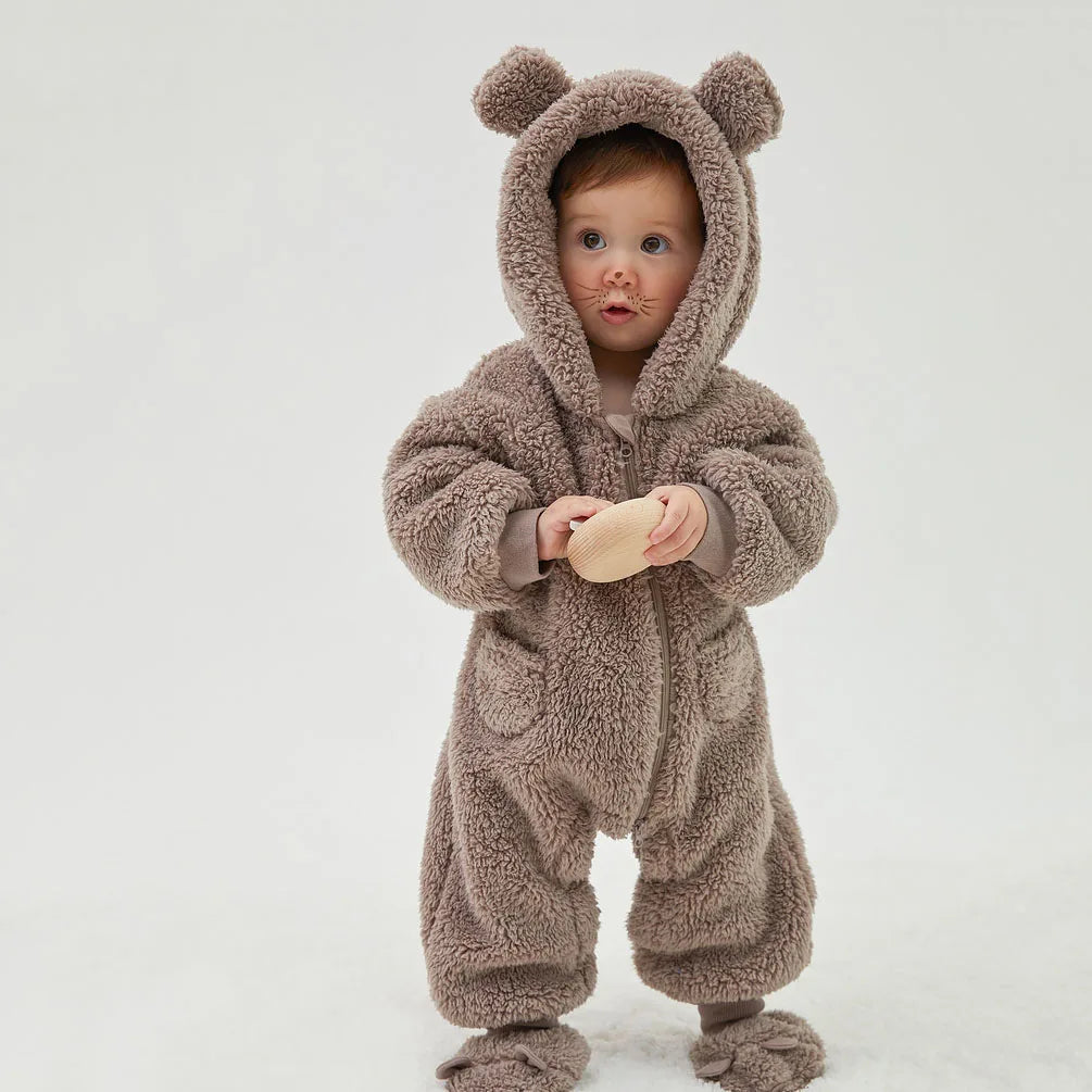 Fleece Animal Baby Romper
