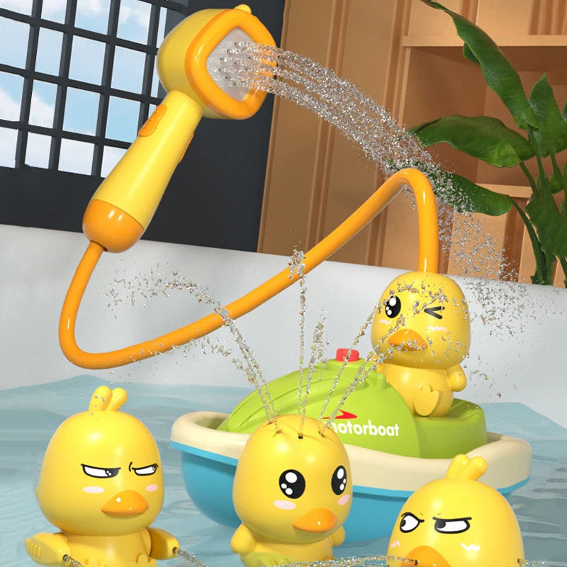 Cute Duck Electric Water Spray Bath Toy