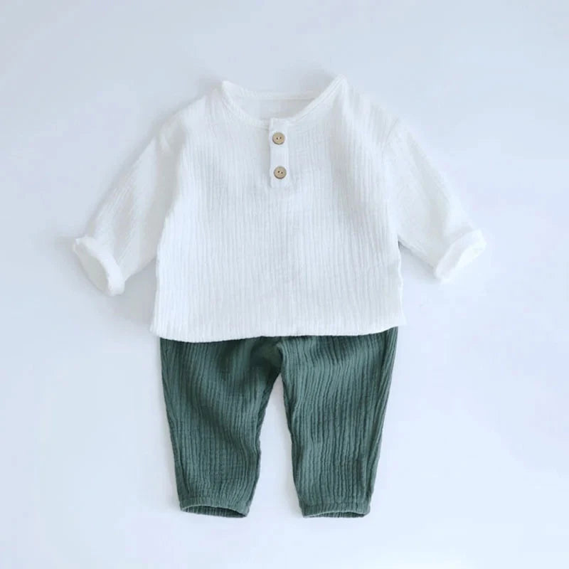 Cotton Baby Boy Summer Set