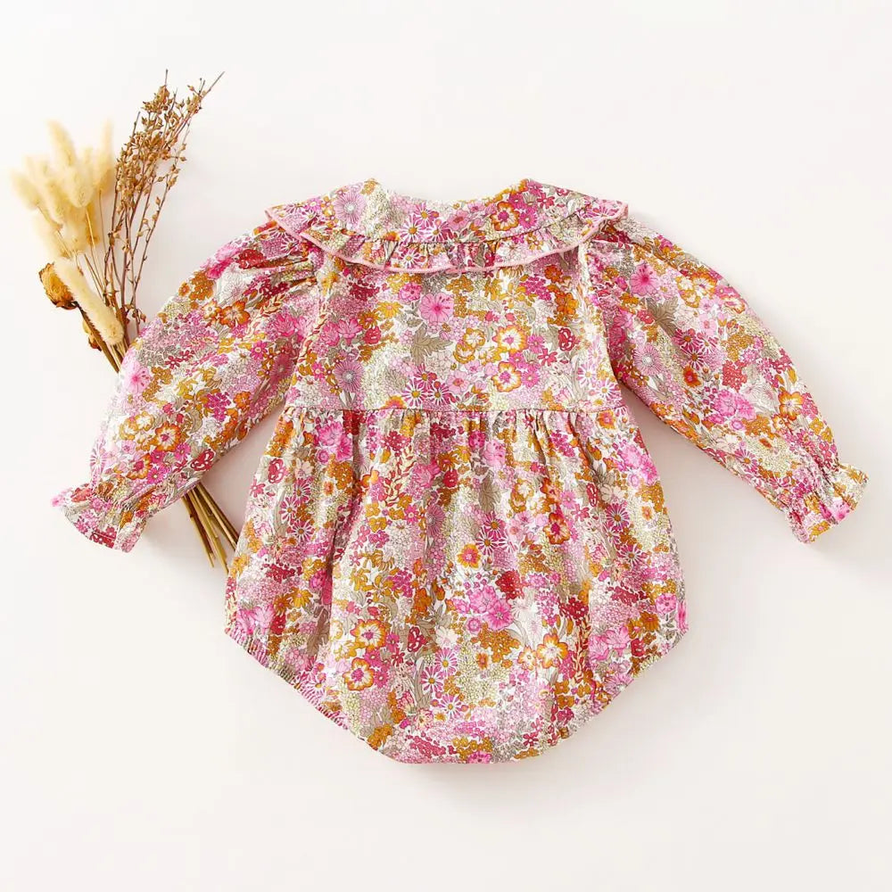 Adorable Baby Girl Floral Romper