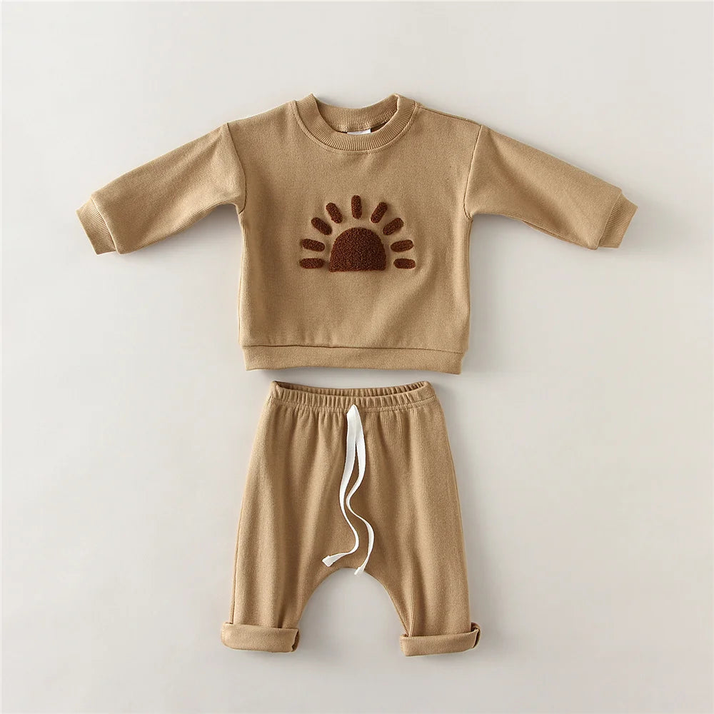 Cotton Baby Sweater & Pants Set