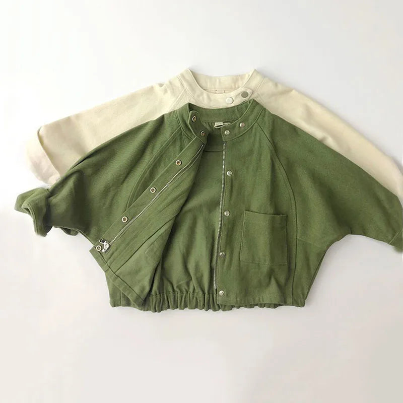 Solid Color Kids Jacket